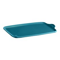 Ceramic platter, "Aperitivo", 32 x 21 cm, <<Mediterranean Blue>> - Emile Henry