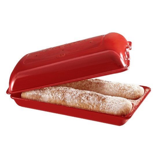 Ciabatta Brotauflaufform, Keramik, 39 x 23 cm, Burgundy - Emile Henry