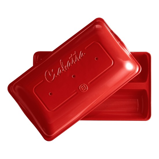 Ciabatta Brotauflaufform, Keramik, 39 x 23 cm, Burgundy - Emile Henry