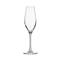 6-piece champagne glass set, made of crystalline glass, 210 ml, "Splendour" - Krosno