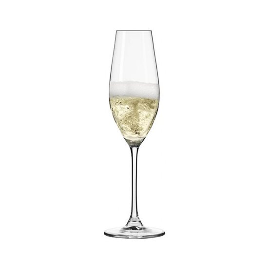 Комплект чаши за шампанско от 6 части, кристално стъкло, 210 мл, "Splendour" - Krosno
