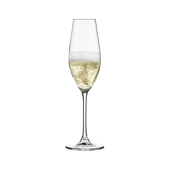 Service de 6 verres à champagne, en verre cristallin, 210 ml, "Splendour" - Krosno