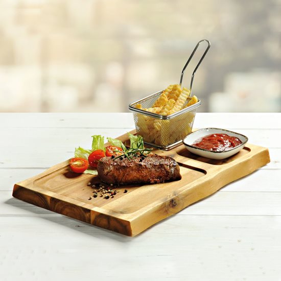 Serving platter, 37.5 x 24 cm, acacia wood - Kesper