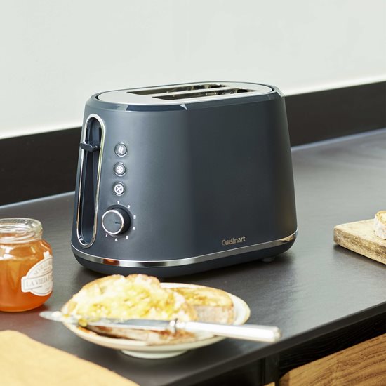 Kenyérpirító 2 bővítőhellyel, 900 W, "Faszénszürke" - Cuisinart