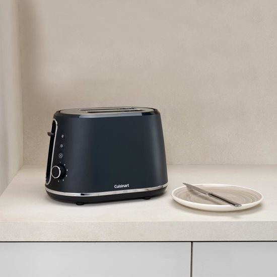 Toaster 2 sloturi, 900 W, Charcoal Grey - Cuisinart