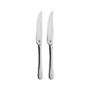 Set of 2 "Windsor" steak knives, stainless steel - Grunwerg