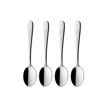 Set of 4 "Windsor" teaspoons for tea, stainless steel - Grunwerg