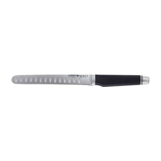 Santoku udskæringskniv, 16 cm, rustfrit stål - mærket "de Buyer".