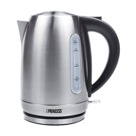 Electric kettle, 1.7 L, 2200 W, stainless steel - Princess brand