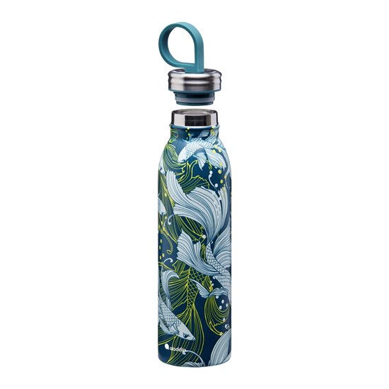 Бутылка из нержавеющей стали "X Naito Chilled Thermavac" 550 мл, цвет "Зеленая рыбка" - Aladdin