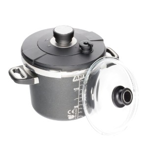 Pressure cooker, aluminum, 24 cm/ 5.5 L - AMT Gastroguss