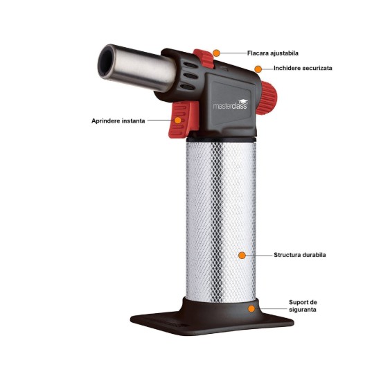 Пламеник за крем брюле, 18 цм, црвени - MasterClass