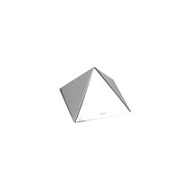 Pastry mold, 12 x 8 cm, pyramid-shaped, stainless steel - de Buyer brand