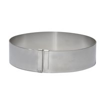 Expandable ring for tarts, 16-36 cm, stainless steel - "de Buyer" brand