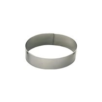 Oval mold for cakes, stainless steel, 21 x 14 cm - "de Buyer" brand