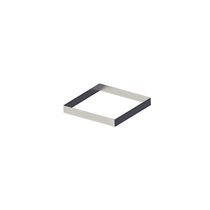 Tart mold, stainless steel, 8 x 8 cm - "de Buyer" brand