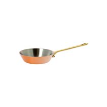 "Inocuivre" frying pan with handle, 13 cm, brass - "de Buyer" brand