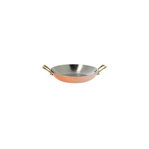 "Inocuivre" frying pan, 12 cm, with brass handles - "de Buyer" brand