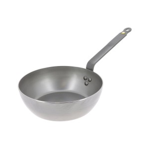 "Mineral B" deep frying pan, 24 cm, steel  - "de Buyer" brand