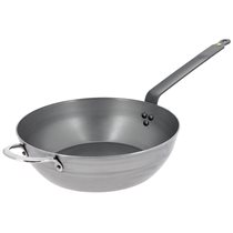 "MINERAL B" deep frying pan, 32 cm  - "de Buyer" brand
