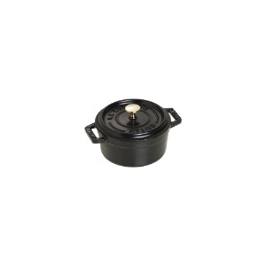 Mini-Cocotte cooking pot, cast iron, 10cm/0.25L, Black - Staub 