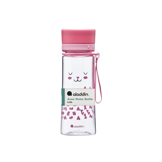 350 ml Aveo plastic bottle, rabbit pattern, Pink - Aladdin 