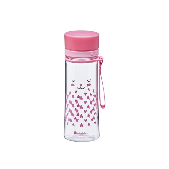 350 ml Aveo plastic bottle, rabbit pattern, Pink - Aladdin 