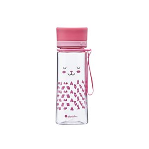 350 ml Aveo plastic bottle, rabbit pattern, Pink - Aladdin 