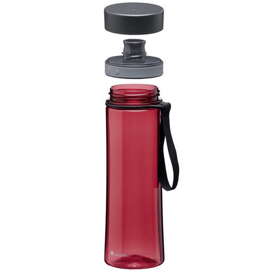  Botella de plástico Aveo 600 ml, Rojo Cereza - Aladdin