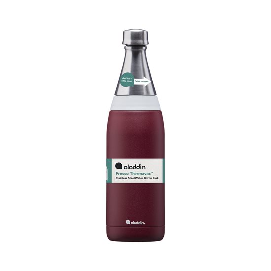 "Fresco Thermavac" boca od nehrđajućeg čelika, 600 ml, Burgundy Red - Aladdin