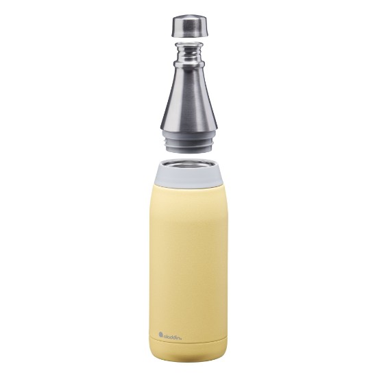 "Fresco Thermavac" paslanmaz çelik şişe 600 ml, Lemon Yellow - Aladdin