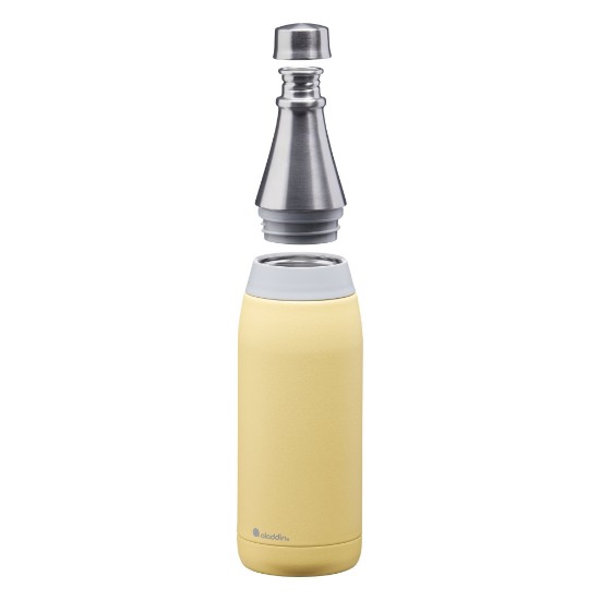 "Fresco Thermavac" stainless steel bottle, 600 ml, Lemon - Yellow - Aladdin