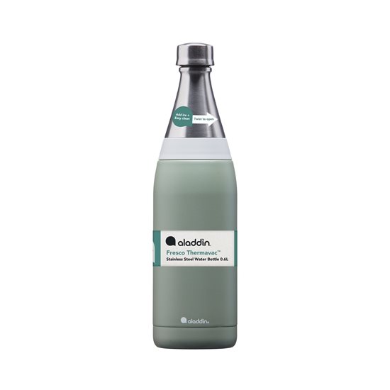 Cruach dhosmálta Fresco Thermavac buidéal 600 ml, Sage Green - Aladdin