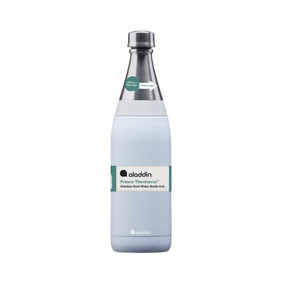 Stainless steel Fresco Thermavac bottle 600 ml, Sky Blue - Aladdin