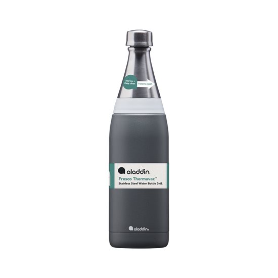 "Fresco Thermavac" stainless steel bottle 600 ml, <<Slate Gray>> - Aladdin