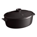 Soikea keraaminen keittopannu, 33cm/6L, Charcoal - Emile Henry