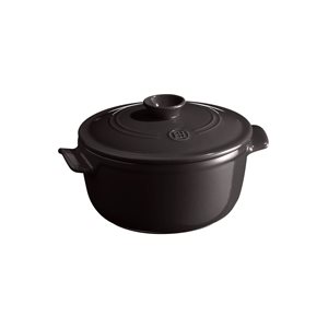 Ceramic cooking pot, 22cm/2,5L, Charcoal - Emile Henry