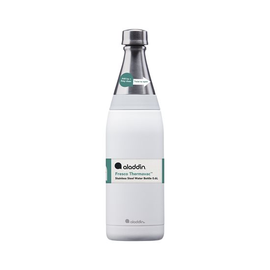 Μπουκάλι από ανοξείδωτο χάλυβα "Fresco Thermavac" 600 ml, <<Snowflake White>> - Aladdin