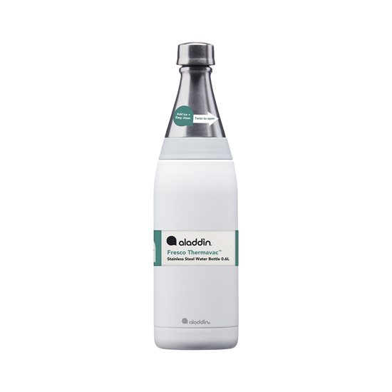 "Fresco Thermavac" stainless steel bottle 600 ml, <<Snowflake White>> - Aladdin