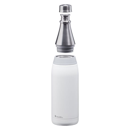 "Fresco Thermavac" stainless steel bottle 600 ml, <<Snowflake White>> - Aladdin
