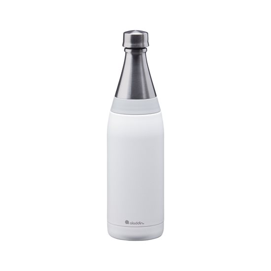 "Fresco Thermavac" paslanmaz çelik şişe 600 ml, <<Kar Tanesi Beyazı>> - Aladdin