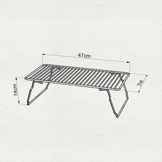 Stalak za organizatore kuhinjskih ormarića, 22 x 47 x 14 cm - Tekno-tel