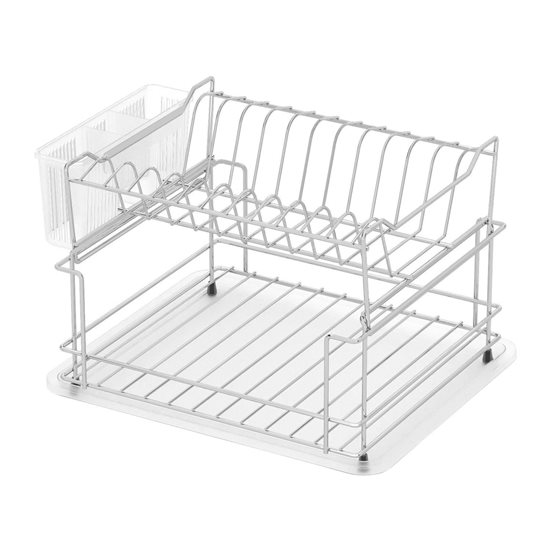 Nõude ja söögiriistade kuivatusrest, 37 x 30 x 24 cm, matt - Tekno-tel