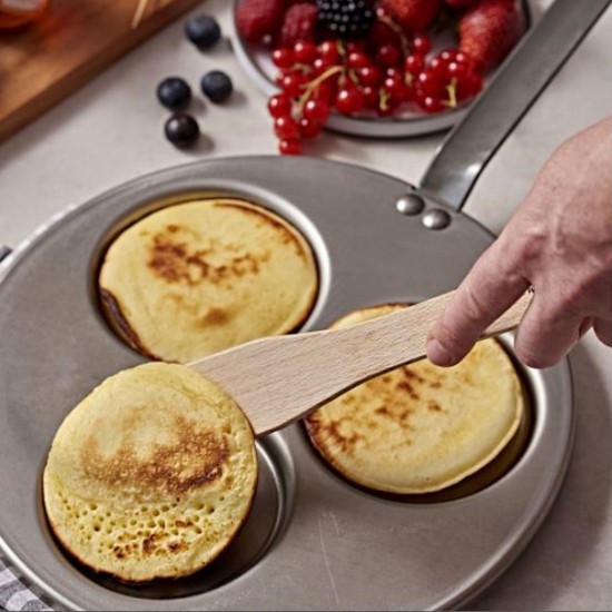 "CARBONE PLUS" paistinpannu Blinis-pannukakkuille, 27 cm - "de Buyer" merkki