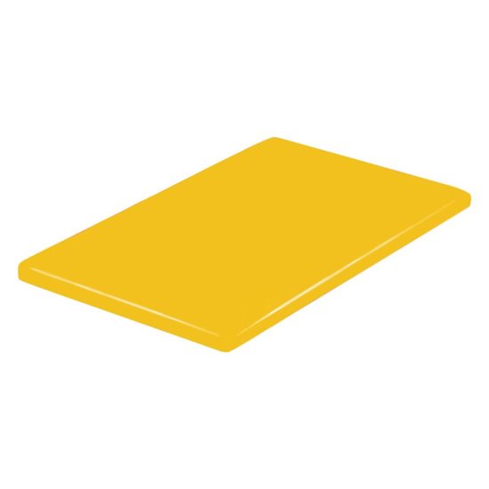 Cutting board, plastic, 60 x 40 cm, yellow - "de Buyer" brand
