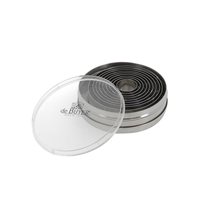 Set of 9 dough cutters, round, stainless steel - "de Buyer" brand