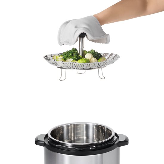 Steam cooking basket, stainless steel, 18-28 cm - OXO
