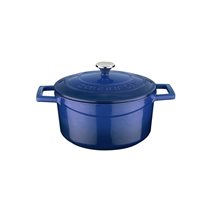 Saucepan <Folk>, cast iron, 20 cm,  blue - LAVA