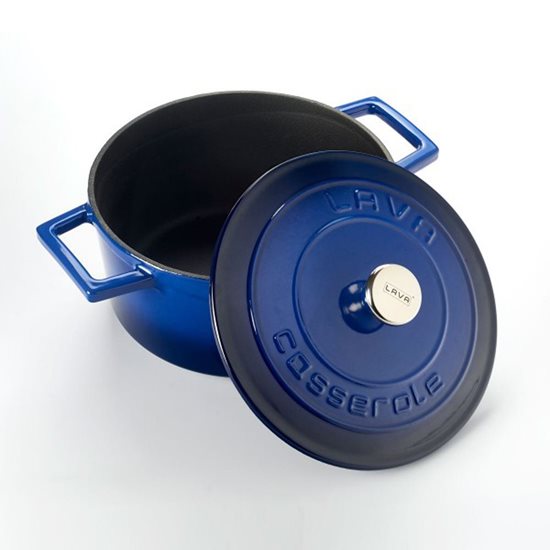 Steelpan <Folk>, gietijzer, 20 cm, blauw - LAVA