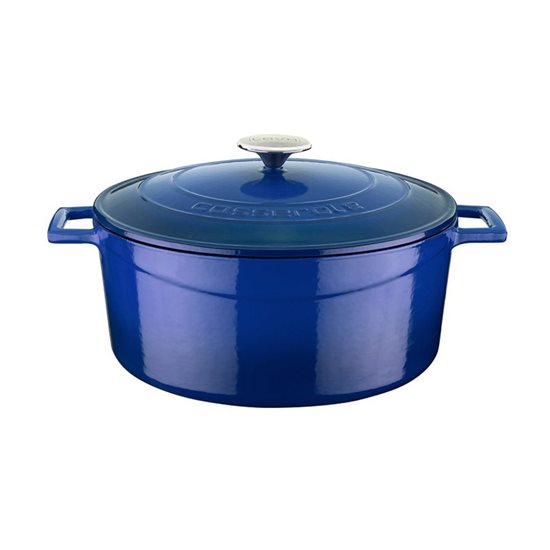 Kazzola tal-ħadid fondut, 28cm / 6,7L, "Folk", Blu - LAVA